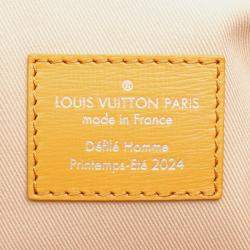 Pre Owned Louis Vuitton Shopper Tote Mm Shoulder Bag M24457 Leather Saffron Used Unisex