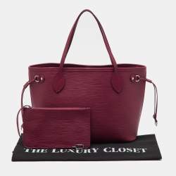 Pre Owned Louis Vuitton Fuchsia Epi Leather Neverfull PM Bag