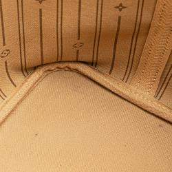 Pre Owned Louis Vuitton Brown Monogram Neverfull MM