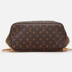 Pre Owned Louis Vuitton Brown Monogram Neverfull MM