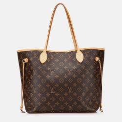 Pre Owned Louis Vuitton Brown Monogram Neverfull MM