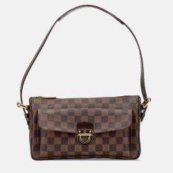 Pre Owned Louis Vuitton Brown Damier Ebene Ravello GM