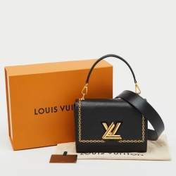 Pre Owned Louis Vuitton Black Epi Leather Limited Edition Twist MM Bag