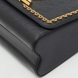 Pre Owned Louis Vuitton Black Epi Leather Limited Edition Twist MM Bag