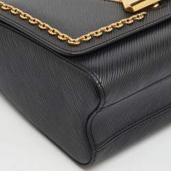 Pre Owned Louis Vuitton Black Epi Leather Limited Edition Twist MM Bag