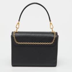 Pre Owned Louis Vuitton Black Epi Leather Limited Edition Twist MM Bag