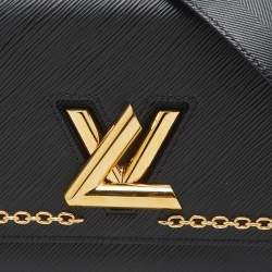 Pre Owned Louis Vuitton Black Epi Leather Limited Edition Twist MM Bag