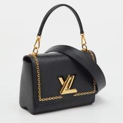 Pre Owned Louis Vuitton Black Epi Leather Limited Edition Twist MM Bag