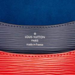 Pre Owned Louis Vuitton Navy Blue Tricolor Epi Neo Monceau