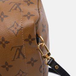 Pre Owned Louis Vuitton Brown Monogram Reverse Mini Palm Springs