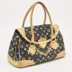 Pre Owned Louis Vuitton Black Multicolor Monogram Canvas Beverly GM Bag