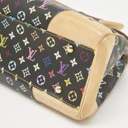 Pre Owned Louis Vuitton Black Multicolor Monogram Canvas Beverly GM Bag