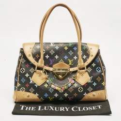 Pre Owned Louis Vuitton Black Multicolor Monogram Canvas Beverly GM Bag