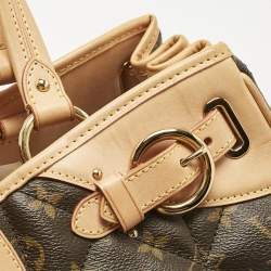 Pre Owned Louis Vuitton Brown Coated Canvas and Leather Satchels