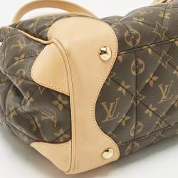 Pre Owned Louis Vuitton Brown Coated Canvas and Leather Satchels