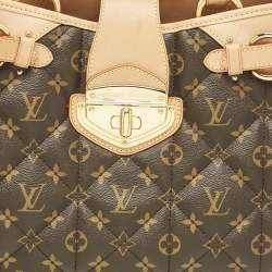 Pre Owned Louis Vuitton Brown Coated Canvas and Leather Satchels