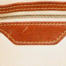 Pre Owned Louis Vuitton Brown Limited Edition Monogram Tisse Rayures PM