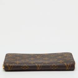 Pre Owned Louis Vuitton Monogram Canvas Zippy Wallet