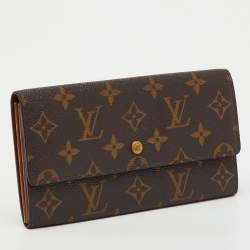 Pre Owned محفظة لويس فيتون سارة كانفاس مونوغرام طويلة
