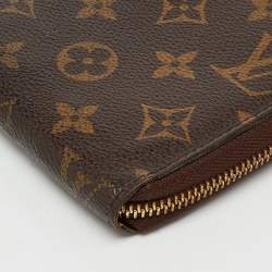 Pre Owned Louis Vuitton Monogram Canvas Zippy Wallet