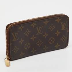 Pre Owned Louis Vuitton Monogram Canvas Zippy Wallet