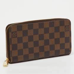 Pre Owned Louis Vuitton Damier Ebene Canvas Zippy Wallet