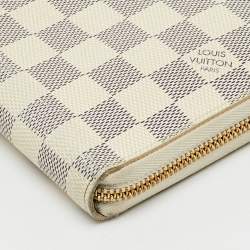 Pre Owned Louis Vuitton Damier Azur Canvas Zippy Organizer Wallet