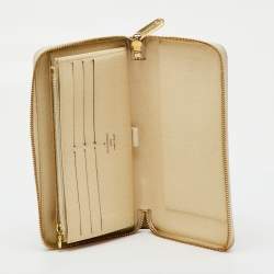 Pre Owned Louis Vuitton Damier Azur Canvas Zippy Organizer Wallet