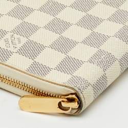 Pre Owned Louis Vuitton Damier Azur Canvas Zippy Organizer Wallet