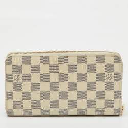 Pre Owned Louis Vuitton Damier Azur Canvas Zippy Organizer Wallet