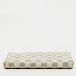 Pre Owned Louis Vuitton Damier Azur Canvas Zippy Organizer Wallet