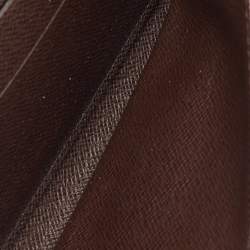 Pre Owned Louis Vuitton Damier Ebene Canvas Sarah Long Wallet