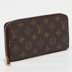Pre Owned Louis Vuitton Monogram Canvas Zippy Wallet