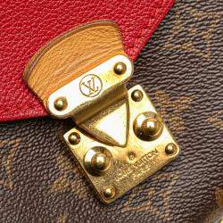 Pre Owned Louis Vuitton Brown/Red Monogram Pallas Chain