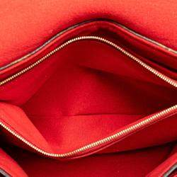 Pre Owned Louis Vuitton Brown/Red Monogram Pallas Chain