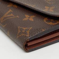 Pre Owned Louis Vuitton Monogram Canvas Sarah Wallet