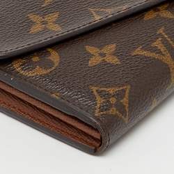 Pre Owned Louis Vuitton Monogram Canvas Sarah Wallet