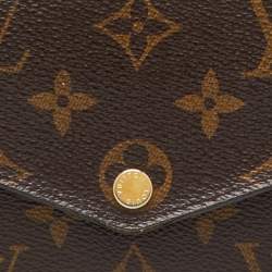 Pre Owned Louis Vuitton Monogram Canvas Sarah Wallet