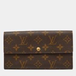 Pre Owned Louis Vuitton Monogram Canvas Sarah Long Wallet