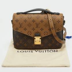 Pre Owned Louis Vuitton Monogram Reverse Canvas Pochette Metis Bag