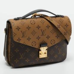Pre Owned Louis Vuitton Monogram Reverse Canvas Pochette Metis Bag