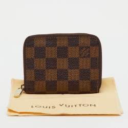 Pre Owned Louis Vuitton Damier Ebene Canvas Zippy Coin Purse