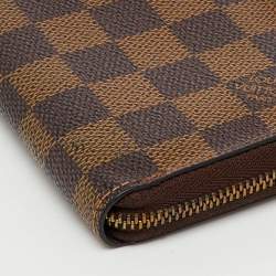 Pre Owned Louis Vuitton Damier Ebene Canvas Zippy Coin Purse