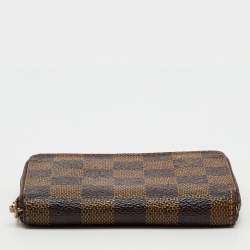 Pre Owned Louis Vuitton Damier Ebene Canvas Zippy Coin Purse