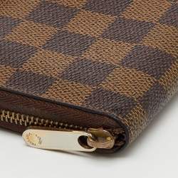 Pre Owned Louis Vuitton Damier Ebene Canvas Zippy Coin Purse