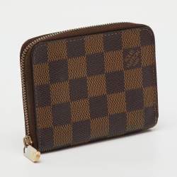 Pre Owned Louis Vuitton Damier Ebene Canvas Zippy Coin Purse
