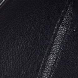 Pre Owned Louis Vuitton Black Monogram Empreinte Leather Zippy Wallet