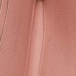 Pre Owned Louis Vuitton Rose Poudre Monogram Empreinte Leather Zippy Wallet
