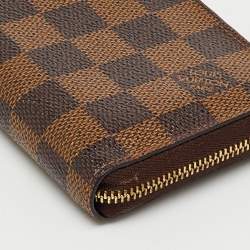 مملوكة مسبقًا محفظة نقود لوي فيتون كانفاس داميه أيبِن زيبي للأعمالة