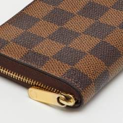 مملوكة مسبقًا محفظة نقود لوي فيتون كانفاس داميه أيبِن زيبي للأعمالة